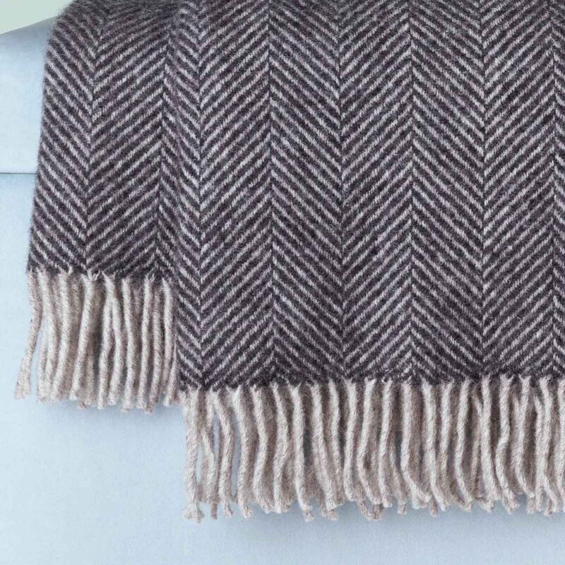 Tweedmill Lifestyle Herringbone Throw image number 1